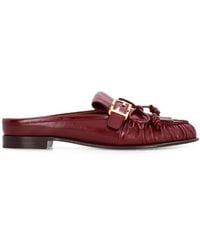 Fendi - Baguette Leather Sabots - Lyst
