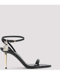 Tom Ford - Semi Shiny Printed Python Sandals - Lyst