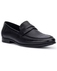 Lord + Taylor Calvert Leather Penny Loafer - Black