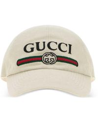 Gucci - Web-Detail Logo-Embroidered Baseball Cap - Lyst