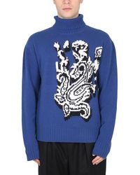 Etro - Inlaid Jacquard Turtleneck Sweater - Lyst