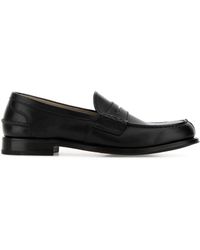 Prada - Classic Leather Loafers - Lyst