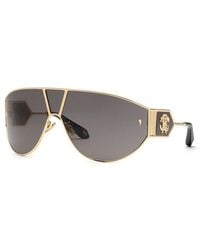 Roberto Cavalli - Oro Rose' Lucido Totale Metal Sunglasses - Lyst