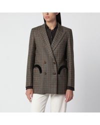 Blazé Milano - Doublebreasted Jacket With Check Pattern - Lyst
