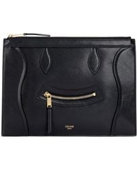 Celine - Leather Pouch - Lyst