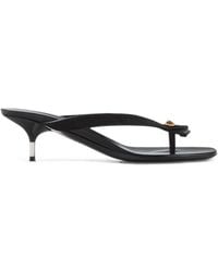 Versace - Leather Thong Sandals - Lyst