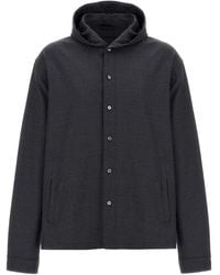 Herno - Giacca Corta Con Cappuccio - Lyst
