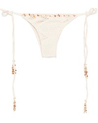 PATBO - Beachwear With Beaded Embellishment - Lyst