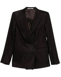 Tagliatore - Parigi Double-Breasted Linen Blend Blazer - Lyst
