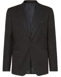 Ferragamo - Buttoned Wool Jacket - Lyst