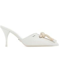 Prada - Nappa Leather Mules - Lyst