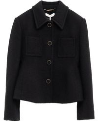 Chloé - Tweed Jacket - Lyst