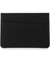 Maison Margiela - Pebbled Calfskin Card Holder - Lyst