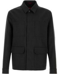 Gucci - Charcoal Wool Jacket - Lyst