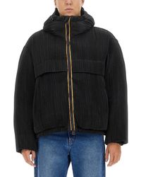 K-Way - Claudeny Plisse Thermo Pleated Heavy Jacket - Lyst