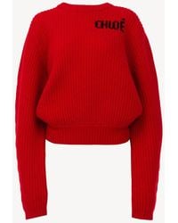 Chloé - Grobstrick Pullover - Lyst