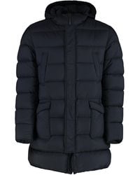 Herno - Hooded Techno Fabric Down Jacket - Lyst
