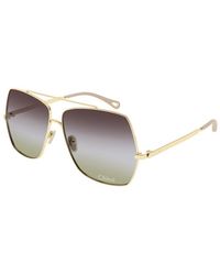Chloé - Aly Square Sunglasses - Lyst
