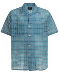 Beams Plus - "Open Collar Nylon Airy Plaid" Casual Shirt - Lyst