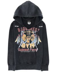 DSquared² - Rock Wash Long & Lean Fit Hoodie - Lyst