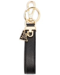 Prada - Saffiano Leather Key Ring - Lyst