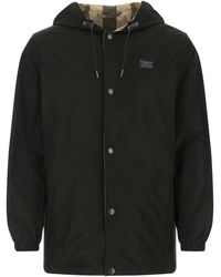 Burberry - Reversible Check Hooded Jacket - Lyst