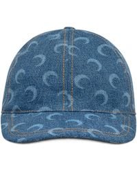 Marine Serre - Adjustable Cotton Lined Bucket Hat With Logo Detail - Lyst