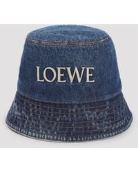 Loewe - Denim Bucket Hat - Lyst