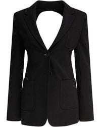 Max Mara - Slim Jersey Blazer - Lyst