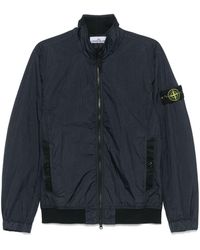 Stone Island - Garment Dyed Crinkle Reps Ny Hooded Down Jacket With Duck Down Padding - Lyst