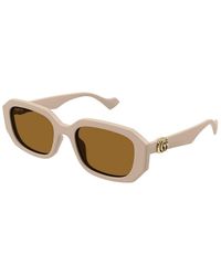 Gucci - Geometric Plastic Rectangle Sunglasses - Lyst