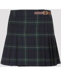 Celine - Wool Mini Skirt - Lyst