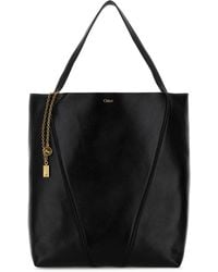 Chloé - Leather Large Spin Shopping Bag - Lyst