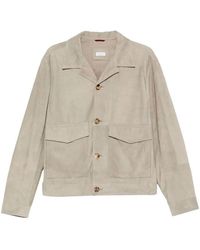 Brunello Cucinelli - Suede Jacket - Lyst