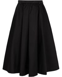 Prada - Re-Nylon Belted Midi Skirt - Lyst