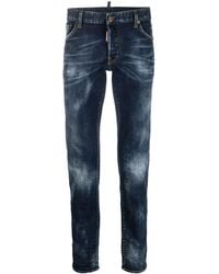 DSquared² - Flag Patch Slim-Fit Jeans - Lyst
