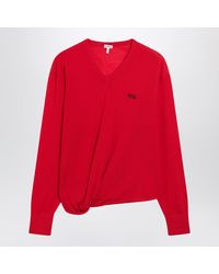 Loewe - Merino Wool Draped Top - Lyst
