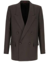 Gucci - Double-Breasted Peak-Lapels Blazer - Lyst