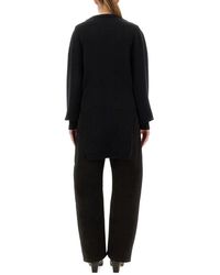 Lemaire - Shirt With Slits Wool Jumpers - Lyst