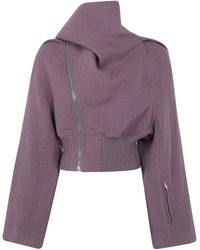 Rick Owens - Jacket Wool "Scarf Flight" - Lyst