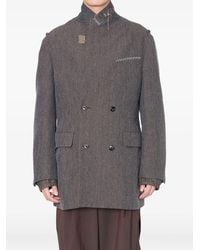 Kolor - "Jacket 02" Split Double Breast Coat - Lyst