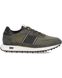 Philippe Model - Suede Leather Low-Top Sneakers With Panels - Lyst