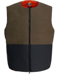 GR10K - Cotton Sleeveless Jacket Jackets And Coats - Lyst