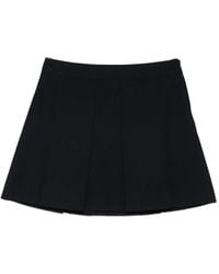A.P.C. - Pleated Mini Skirt - Lyst