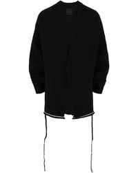 Givenchy - Striped-Trim U-Lock Cardigan - Lyst