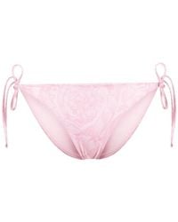 Versace - Barocco-Print Bikini Bottom - Lyst