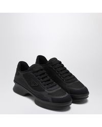 Prada - Logo Plaque Sneakers - Lyst
