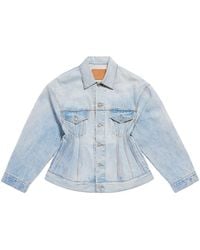 Balenciaga - Hourglass Denim Jacket - Lyst