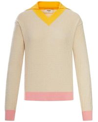 Fendi - Pull Color Block Ff - Lyst