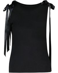 Simone Rocha - Bow Ribbon Tail Tank Top - Lyst